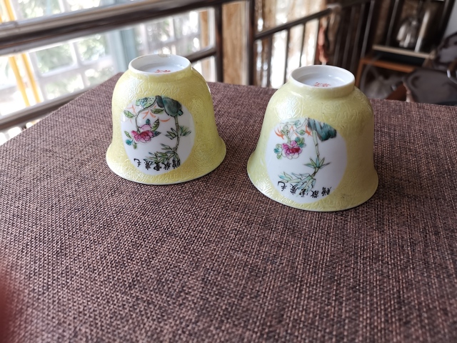 古玩陶瓷竹石牡丹杯拍賣，當(dāng)前價(jià)格5000元