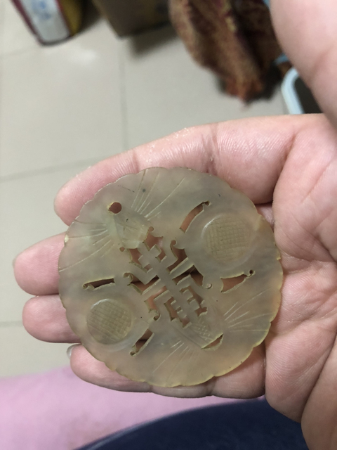 古玩玉器壽字佩拍賣,當前價格666元