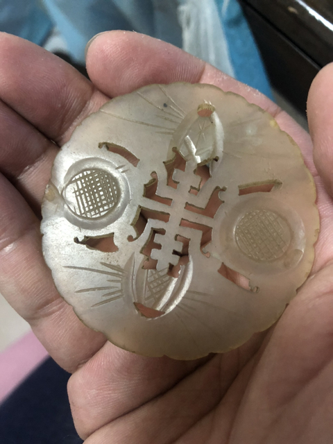 古玩玉器壽字佩拍賣,當前價格666元
