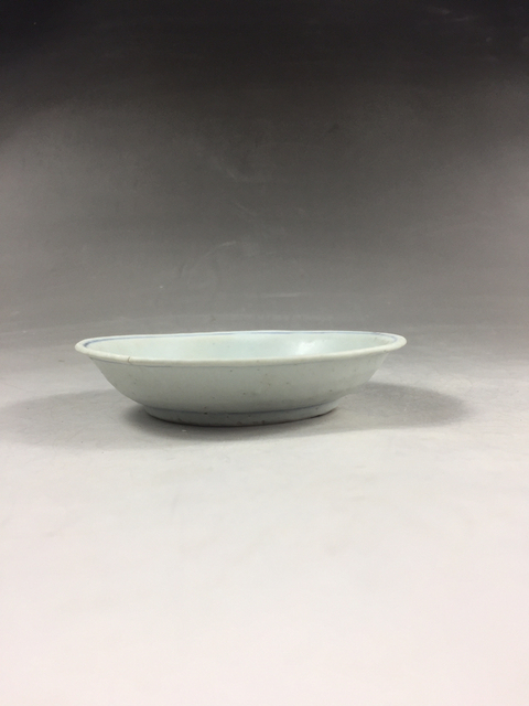 古玩陶瓷明代青花鶴紋盤拍賣,當前價格600元