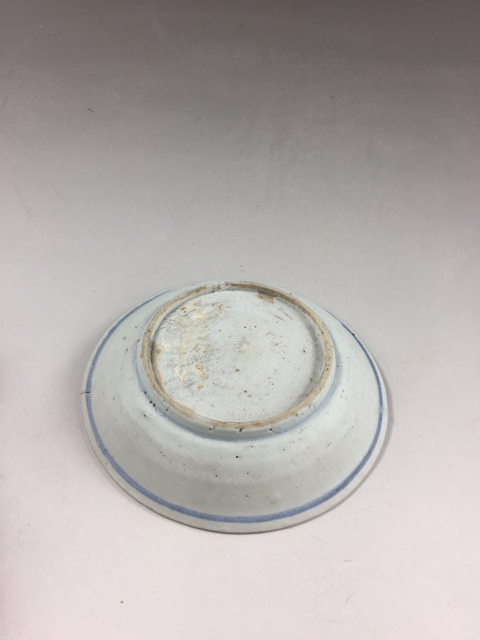 古玩陶瓷明代青花鶴紋盤拍賣,當前價格600元