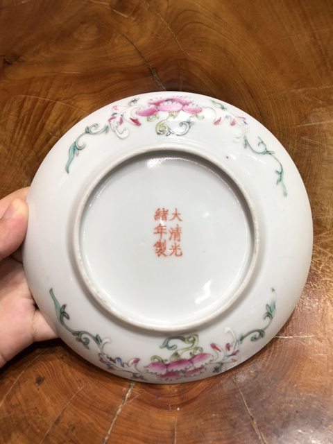 古玩陶瓷百花不落地粉彩盤拍賣，當(dāng)前價(jià)格1999元