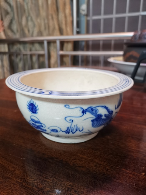 古玩陶瓷龍紋青花圈足爐拍賣，當前價格2000元