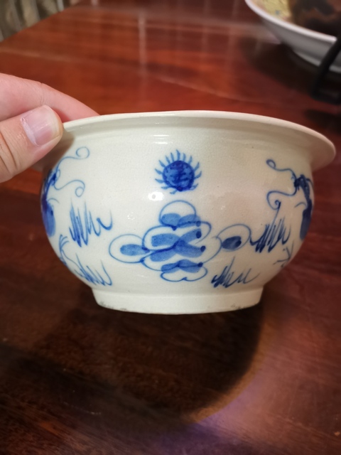 古玩陶瓷龍紋青花圈足爐拍賣，當前價格2000元