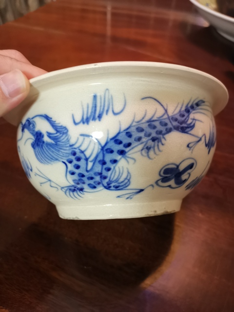 古玩陶瓷龍紋青花圈足爐拍賣，當前價格2000元