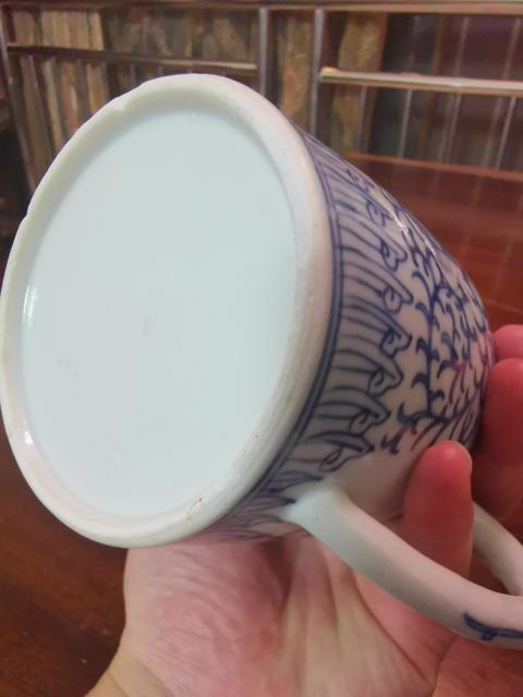 古玩陶瓷花卉紋青花執壺拍賣，當前價格466元