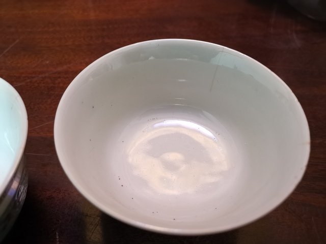 古玩陶瓷龍紋小碗，一對拍賣，當前價格388元