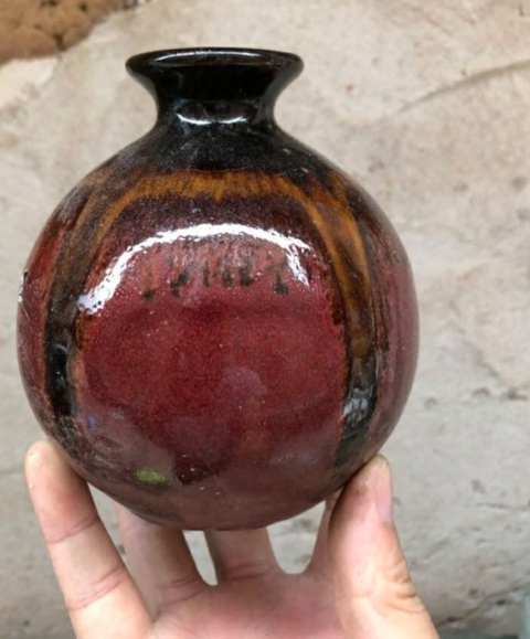 古玩陶瓷窯變釉嘟嚕瓶拍賣，當前價格1298元