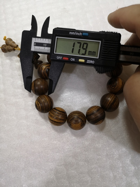 古玩雜項虎皮檀手串拍賣,當前價格260元