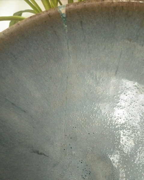 古玩陶瓷金元超大禹州鈞窯正窯口，天藍(lán)色，鈞窯大碗拍賣，當(dāng)前價(jià)格7000元