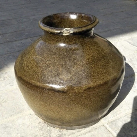 古玩陶瓷清茶葉末釉罐拍賣，當前價格280元