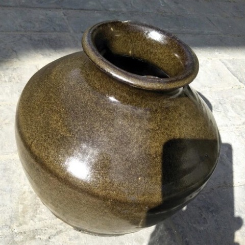 古玩陶瓷清茶葉末釉罐拍賣，當前價格280元