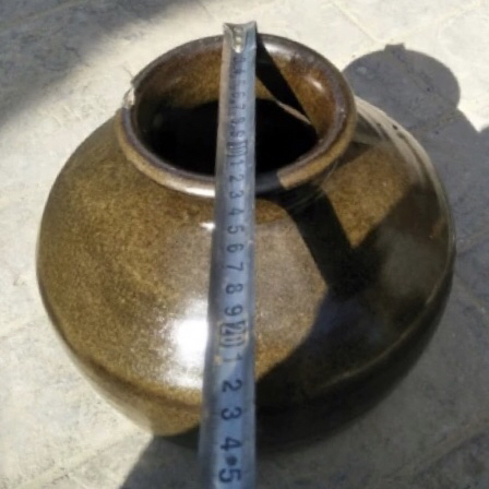 古玩陶瓷清茶葉末釉罐拍賣，當前價格280元