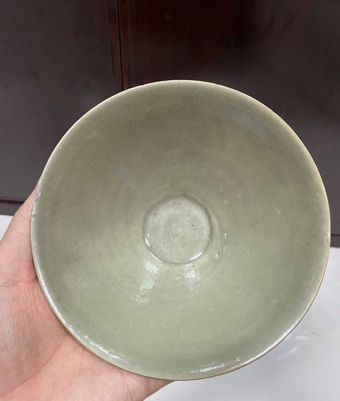 古玩陶瓷耀州窯青瓷斗笠盞2025/11/20拍賣，當前價格15000元