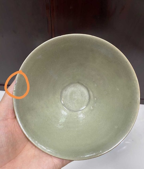 古玩陶瓷耀州窯青瓷斗笠盞2025/11/20拍賣，當前價格15000元