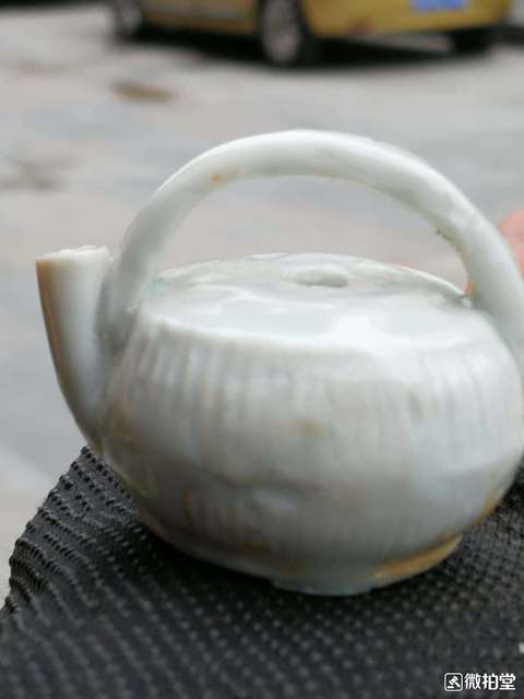 古玩陶瓷清代影青提梁壺水滴拍賣,當前價格1996元