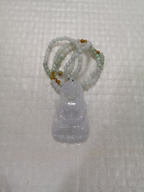 古玩玉器翡翠觀音拍賣,當前價格680元