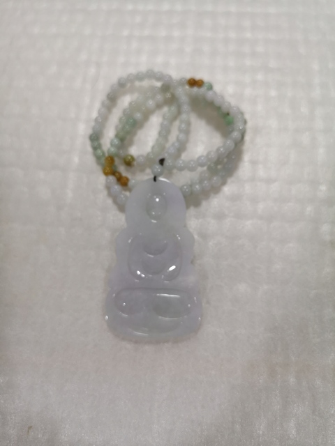 古玩玉器翡翠觀音拍賣,當前價格680元
