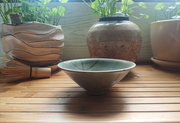 古玩陶瓷耀州窯青瓷斗笠盞拍賣,當前價格3888元