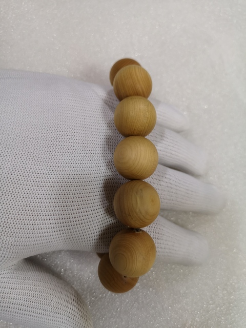 古玩雜項崖柏手串拍賣，當(dāng)前價格220元