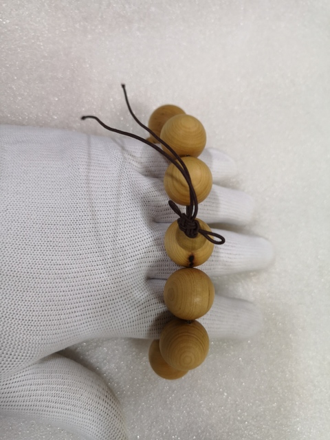 古玩雜項崖柏手串拍賣，當(dāng)前價格220元