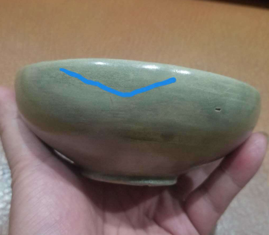 古玩陶瓷《唐五代》越窯洗拍賣，當(dāng)前價(jià)格18888元