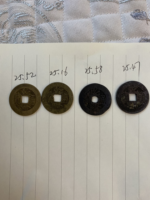 古玩錢幣乾隆通寶闊緣中樣拍賣,當前價格320元