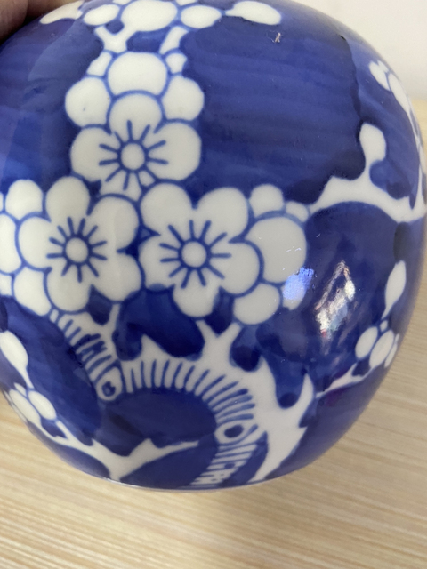 古玩陶瓷青花冰梅罐拍賣，當前價格4888元