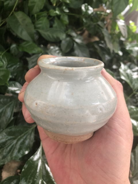 古玩陶瓷元代.青瓷小罐拍賣，當前價格468元