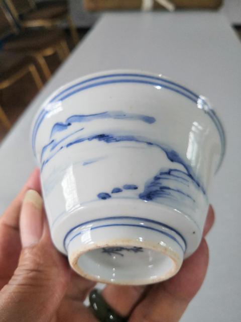 古玩陶瓷“有志”淡描青花山水紋杯拍賣,當前價格1288元