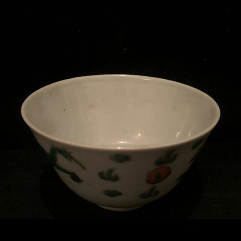 古玩陶瓷綠釉雙龍戲珠紋杯拍賣，當前價格568元