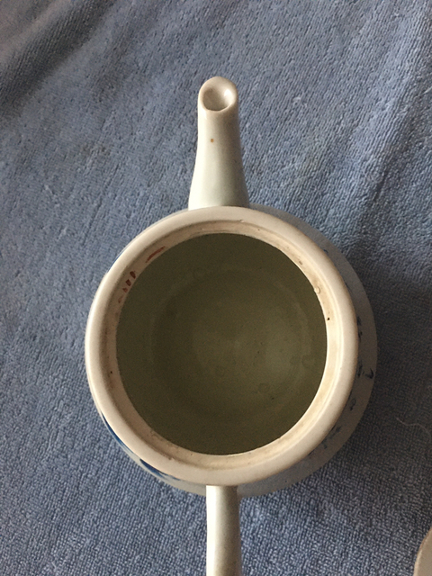 古玩陶瓷藍彩太獅少保紋茶壺拍賣，當前價格288元