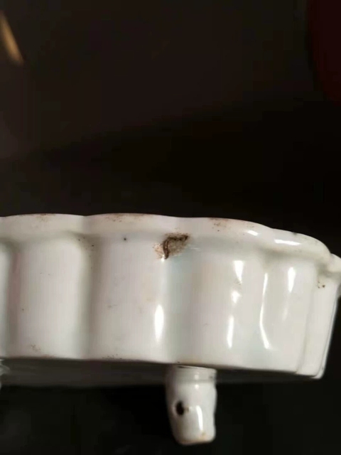 古玩陶瓷清代方形承盤，明青花風格拍賣，當前價格2222元