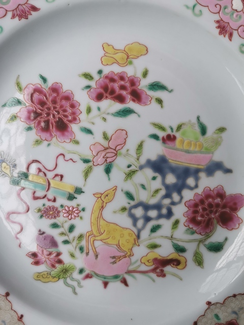 古玩陶瓷粉彩盤拍賣,當前價格3999元