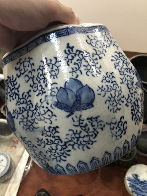 古玩陶瓷青花蓋罐拍賣，當前價格299元