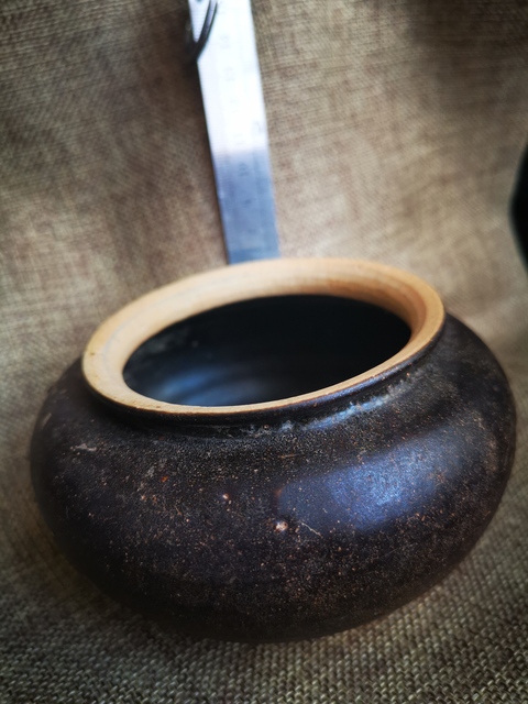 古玩陶瓷元代，吉州窯黑釉罐拍賣，當前價格2000元