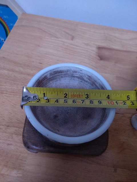 古玩陶瓷清代纏枝花卉紋青花研缽拍賣,當前價格666元