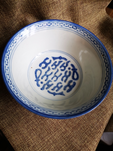 古玩陶瓷民國，青花碗拍賣，當前價格444元