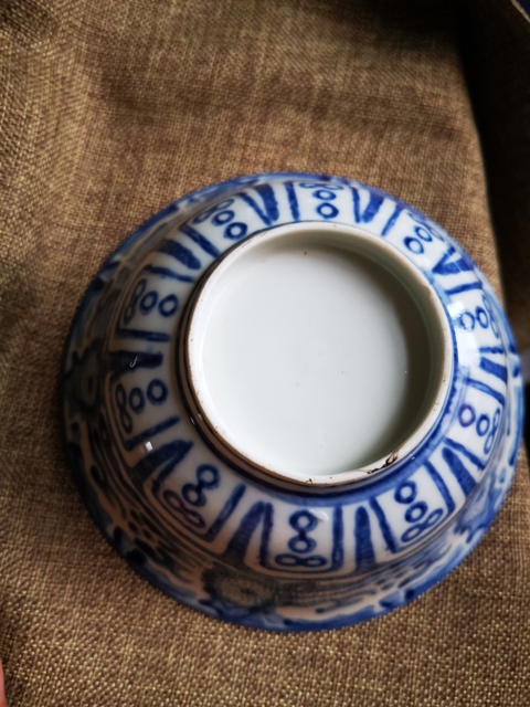 古玩陶瓷民國，青花碗拍賣，當前價格444元