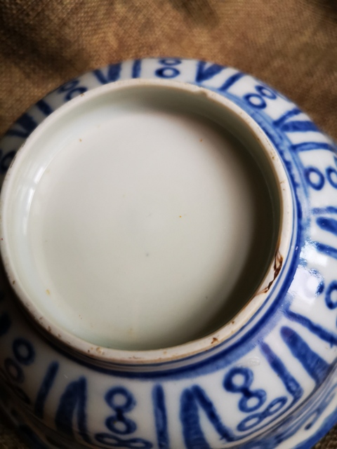 古玩陶瓷民國，青花碗拍賣，當前價格444元