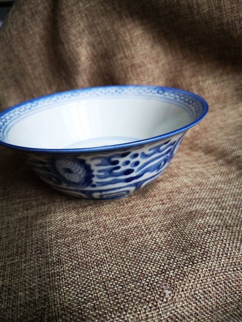 古玩陶瓷民國，青花碗拍賣，當前價格444元