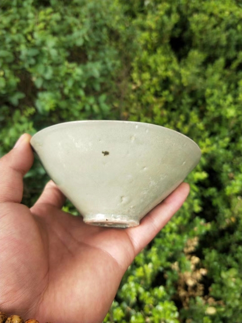 古玩陶瓷五代十國耀州窯薄胎斗笠盞2025/11/21拍賣，當前價格15000元