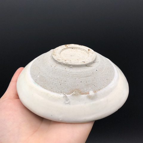 古玩陶瓷宋磁州窯白釉盞拍賣,當前價格900元