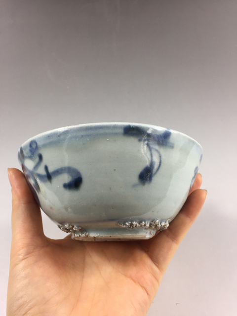 古玩陶瓷明晚期螭龍紋青花碗拍賣，當前價格999元