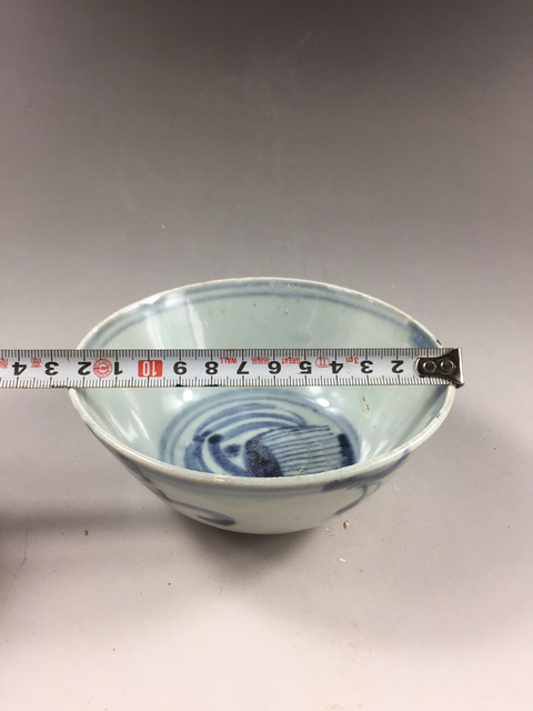 古玩陶瓷明晚期螭龍紋青花碗拍賣，當前價格999元