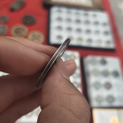 古玩錢幣唐頭半圓銀幣拍賣，當前價格1280元