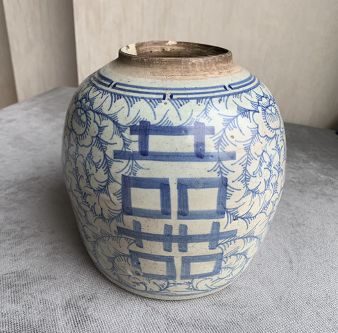 古玩陶瓷清代青花罐拍賣,當前價格999元