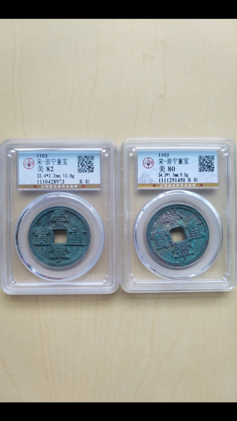 古玩錢幣崇寧重寶拍賣,當(dāng)前價(jià)格398元
