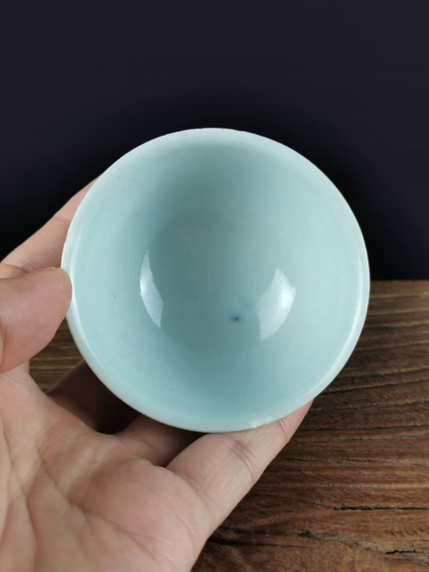 古玩陶瓷清早期 青花纏枝蓮紋杯拍賣,當前價格666元