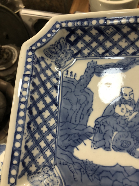 古玩陶瓷青花盤(精品)拍賣,當(dāng)前價(jià)格177元
